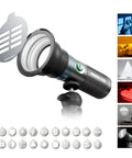 RGB Photography Light On The Go 10W Portable Fill Light With 8400mAh Battery 4 Color Modes CRI96 Plus aluminum gobos diffuser