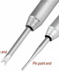 Close-up of fork and pin point ends of Pro Grade Watch Band Pins Kit With 1440 Spring Bars And Strap Link Pins For Quick Replacement And Easy Repair