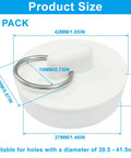 Product size chart for Heavy Duty Rubber Bathtub Drain Stopper And Sink Plug 1 Half Inch, showing dimensions and details.