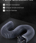 Upgraded Fume Extraction Kit For Ender Plus 3D Printer Enclosure With Exhaust Fan Interface, flexible vent hose shown