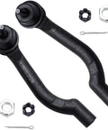 8 Piece Front End Suspension Kit For 2008-2013 Nissan Rogue Includes Front Lower Control Arms With Ball Joints, Front Sway Bars, Inner And Outer Tie Rods For A Smooth Ride And No-Fuss Install Rogue Select 2014-2015, black steel tie rod ends