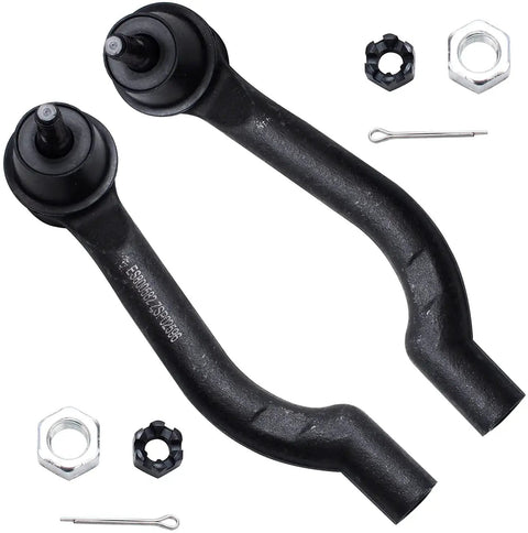 8 Piece Front End Suspension Kit For 2008-2013 Nissan Rogue Includes Front Lower Control Arms With Ball Joints, Front Sway Bars, Inner And Outer Tie Rods For A Smooth Ride And No-Fuss Install Rogue Select 2014-2015, black steel tie rod ends