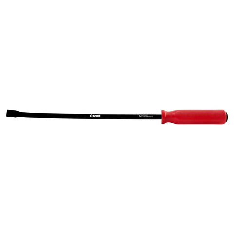 Beefy 24 Inch Heavy Duty Pry Bar With Striking Cap Hardened Steel Shaft Rust Resistant Black Oxide Finish Ergonomic Handle