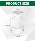 14 Pack PP Valve Boxes 6 Inch Anti Slip Sprinkler Valve Box Plastic Round Green And Black Irrigation Water Meter Box product size diagram