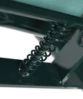 Close-up of steel spring mechanism on Foldable Garden Kneeler And Seat With Soft Cushion, showing durable heavy duty frame detail.