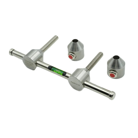 SUS304 Heavy Duty Stainless Steel Two Hole Pin With Push Button Quick Lock For Pipe Alignment and Rigging Work, 256x102x41mm.