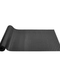 Heavy Duty Rubber Flooring Roll 4 By 15 Foot Diamond Plate Mat, 3mm Thick, Wear Resistant SBR, Non Slip Floor Protector, Black