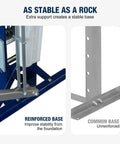 Reinforced base of 20 Ton H Frame Hydraulic Garage Shop Press With Hand Pump Foot Pedal providing stability and support.
