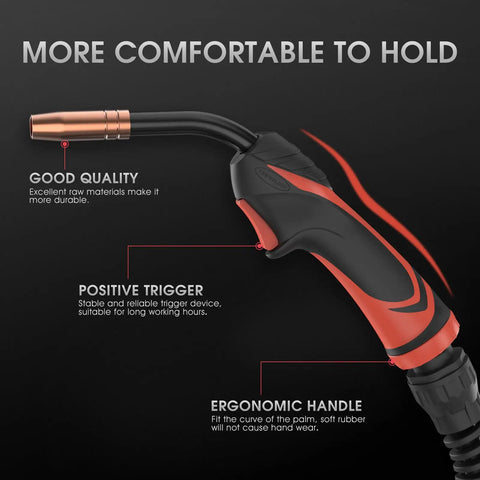 MIG Welding Gun Torch Stinger 100Amp 10ft Replacement For Lincoln Magnum 100L K5306 with ergonomic handle and trigger