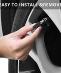 Installing Heavy Duty Aluminum Tire Valve Stem Caps For Audi A3 A4 A5 A6 A7 A8 Q3 Q4 Q5 Q6 Q7 Q8 Black 4 Pack