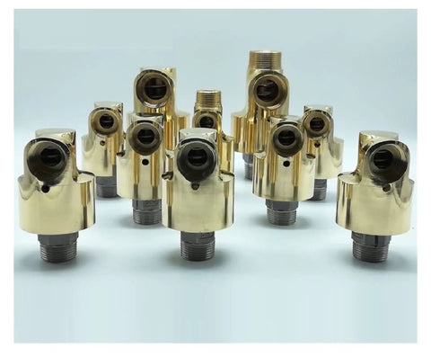 Brass Rotating Joint Swivel Union 1 Inch HD25 DN25 360 Degree Rotary Joint For Water Oil And Air Piping Right Thread Universal Connector Heavy Duty Construction Machinery Hydraulic Equipment, brass threaded fittings