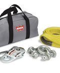 Utility Winch Rigging Accessory Kit With Storage Bag Snatch Block Up To 8,000 Lb, Two Five Eighths Inch D Shackles, Anchor Strap