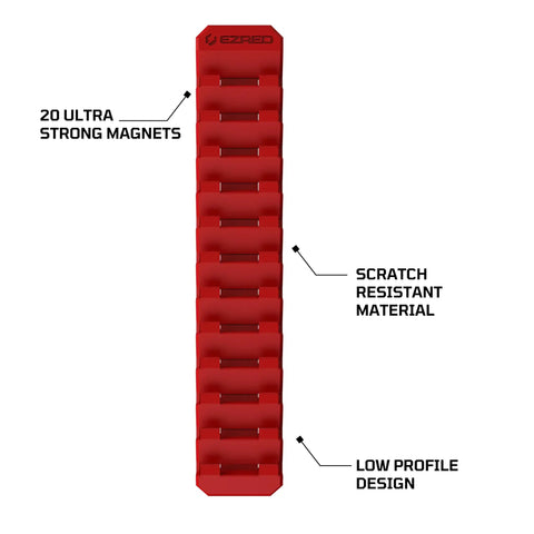 Magnetic Flexible 12 Slot Wrench Rack Holder For Non Marring Slim Design Storage Organization With Ultra Strong Neodymium Magnets