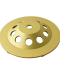 7 Inch Double Row PCD Cup Wheel Set For Beastly Concrete Coatings Removal And Surface Prep Remove Epoxy Mastic Glue Stucco Thinset