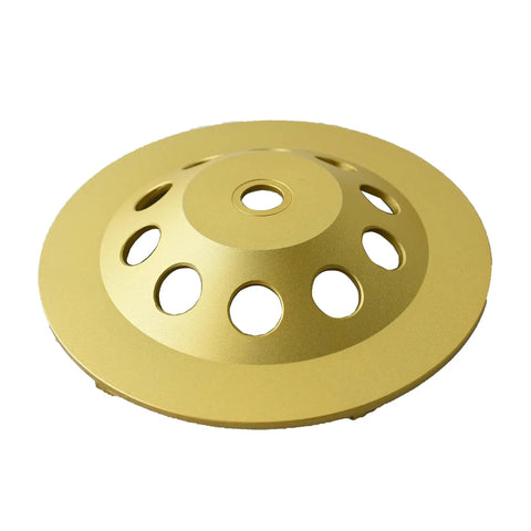 7 Inch Double Row PCD Cup Wheel Set For Beastly Concrete Coatings Removal And Surface Prep Remove Epoxy Mastic Glue Stucco Thinset