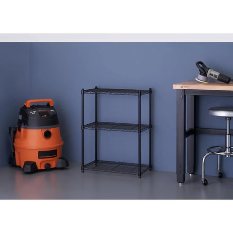 Three Tier Outdoor Wire Shelving Rack Built Tough Adjustable Storage Unit Size 23 X 13 X 30 Inches Holds Up To 100 Lbs Per Shelf Includes Foot Levelers And Nsf Certification Delivers Zero Hassle Solutions For Real World Setup And Everyday Use