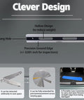 Pro Grade 24 Inch Machinist Precision Straight Edge For Cylinder Heads And Engine Blocks, Flatness Check With Warp Detection, Bearing Saddles, Cam Covers, Flywheels, And Other Critical Machining Surfaces. Hollow design straight edge with precision ground edge