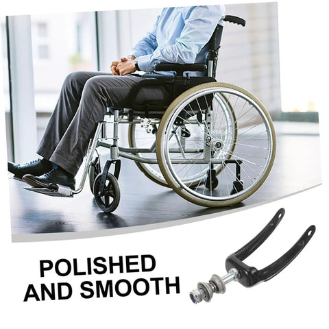 2 Pack Wheelchair Front Fork Bracket With Replacement Bearings For Heavy Duty Metal Wheel Mount Zero Hassle Setup Rolls Slick And Steady Top Shelf Mobility Upgrade