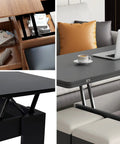 Hefty Black Steel Coffee Table Lift Top Hinge Pair Featuring Smooth As Butter Glide Mechanism And No Sweat DIY Install for modern lounge tables.