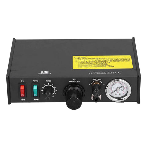 Front view of Semi Automatic Glue Dispenser Machine DC 24V With Digital Display Solder Paste Dropper Precise Drip Timer