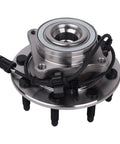 Front view of Two Pack 515058 4WD Beefed Up Front Wheel Bearing Hub Assemblies for Chevy Silverado Suburban Avalanche 8 Lug Trucks.