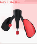Pelvic Floor Trainer For Kegels And Inner Thigh Toning, Booty Lift And Hip Shaping, PC Muscle Boost, Black and Red