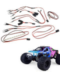 LED Light Strips Kit For 1To7 RC Cars Upgrade, Front And Rear Lighting System with RC car, durable composite materials