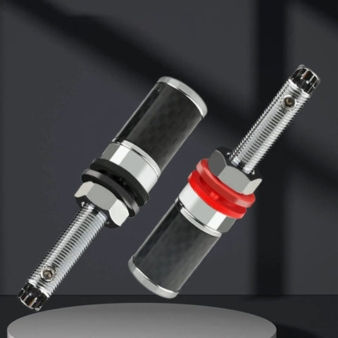 Rhodium Plated HiFi Terminal Blocks 2 Pack Rock Solid Solderless Wiring Posts with long screws and locking design