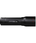 Rugged Aluminum Flashlight With 450 Lumens And Flood To Spot Focus Built For Pocket EDC And Outdoor Adventures shown sideways