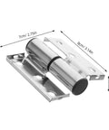 Image of Heavy Duty Stainless Steel Bathroom Partition Door Hinges For Foldable Toilet Stall Doors Left Right Flush Mount Quiet Operation With Concealed Sleek Design Ideal Indoor Public Restroom Door Hardware Durable And Smooth Moving.