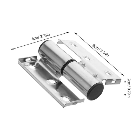 Image of Heavy Duty Stainless Steel Bathroom Partition Door Hinges For Foldable Toilet Stall Doors Left Right Flush Mount Quiet Operation With Concealed Sleek Design Ideal Indoor Public Restroom Door Hardware Durable And Smooth Moving.