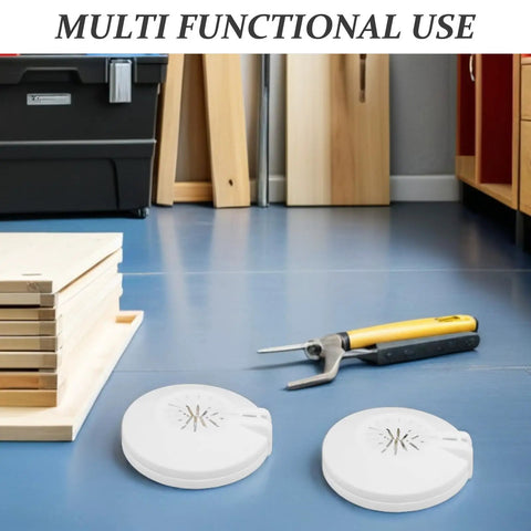 30 Piece Detachable Ceiling Sprinkler Escutcheon Covers Ace Fit For 15Mm 20Mm Pipes displayed on workshop floor with tools.
