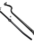 4X4 Front Tie Rods And Track Bar Kit For 1994 1995 1996 1997 Dodge Ram 1500 With Dana 44 Axle Includes Front Inner Outer Tie Rod Ends And Adjusting Sleeves For A Stiffer More Stable Suspension, black steel tie rod and track bar set