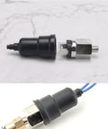 Adjustable One Eighth Inch Pneumatic Pump Pressure Control Switch NC Normally Closed For Air And Water Systems, shown disassembled