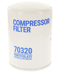 Pro Grade Spin On Oil Filter Keeps Industrial Air Compressors Running Butter Smooth Removes Nasty Grit And Engine Sludge, white canister.