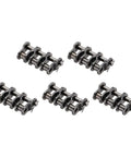Heavy Duty ANSI #35 Roller Chain Offset Half Link With 9.5mm Pitch, five manganese steel links for bike mods.
