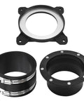 Premium 4 Inch Steel Ring Receiver For Dust Collection Systems, featuring durable surface mount and secure hookup design.
