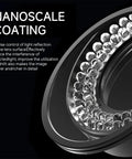 Polarized Microscope Ring Light With Adjustable 72 LED Source Anti Glare Eliminates Reflections, nanoscale coating close-up