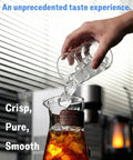 Automatic Cold Brew Coffee Maker Featuring Continuous Drip Extraction, Durable Aluminum Chassis, One Liter Jar, Quick Low Acid Brews For Home And Office, Straight Up Silky Smooth Kick Daily pouring over ice.