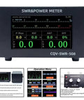 Power Meter CQV-SWR-508 1.8-54MHz Digital Standing Wave Meter Reads Up To 200W And Warns When SWR Exceeds 2.0 display view