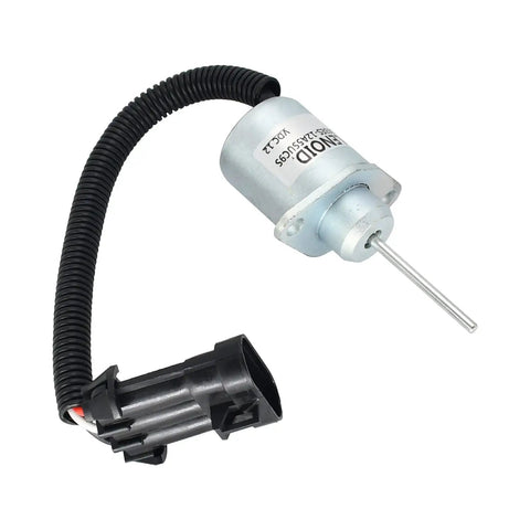Heavy Duty 12V Fuel Shutoff Solenoid Valve Straight Bolt On Replacement For Skid Steer Loaders Excavators Direct Drop In Tough As Nails No Sweat Operation Hard Working Durability