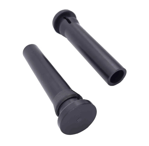 Two Pack CNC Solid Nylon Trash Can Lid Hinge Pins Not 3D Printed For Rehrig Sierra And Huskylite 95-Gallon Wheelie Bins Black Finish