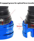 16-Notch 44mm And 12 24-Notch 46mm External Bottom Bracket Removal Tool, close-up of groove transition and measurement details