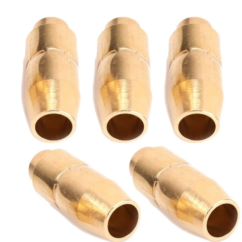 Five brass gas nozzles for Mig Welding Gun Accessory Kit 0.030 Inch For M-10 M-15 H-9 H-10 Welders, 40 Pcs Set.