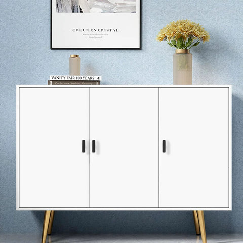 Black Cabinet Knobs Five Pack T Knobs Single Hole Two Inch Overall Length shown on white cabinet doors in a modern room