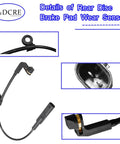 Amazon-brand rear disc brake pad wear sensor with wiring harness and electrical connector