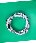 Coiled high temp steam hose for garment steamers, flexible PVC nylon tube replacement part, durable, compatible with most ironing machines