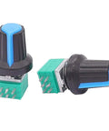 Ten Pack Potentiometers Set Top Adjust Rotary Potentiometers With Knurled Shafts 6 Pin Linear Rotary 5K 10K 20K 50K 100K Ohm Values Two Each
