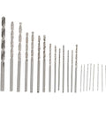 Micro Twist Drill Bits Set HSS Straight Shank Mini Kit With Nine Sizes from 0.5mm to 3mm, arranged in ascending order