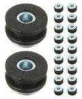 Motorcycle Rubber Grommet Kit For Easy Install And Smoother Rides, Two Set Shock Absorption Ring Buffers, Durable Rubber And Metal Construction, Reduces Road Vibration On Long Distance Journeys, black rubber and metal grommets set